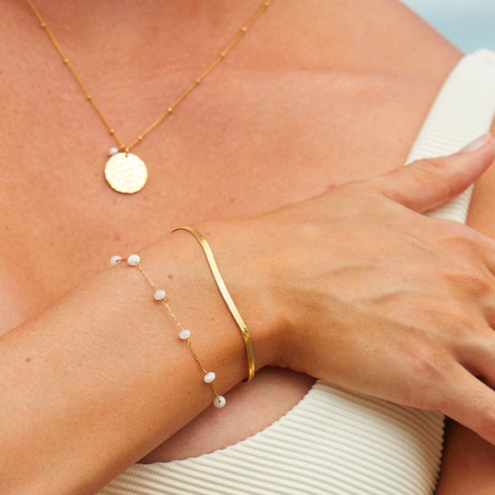 Atolea Santorini Layered Gold Bracelet
